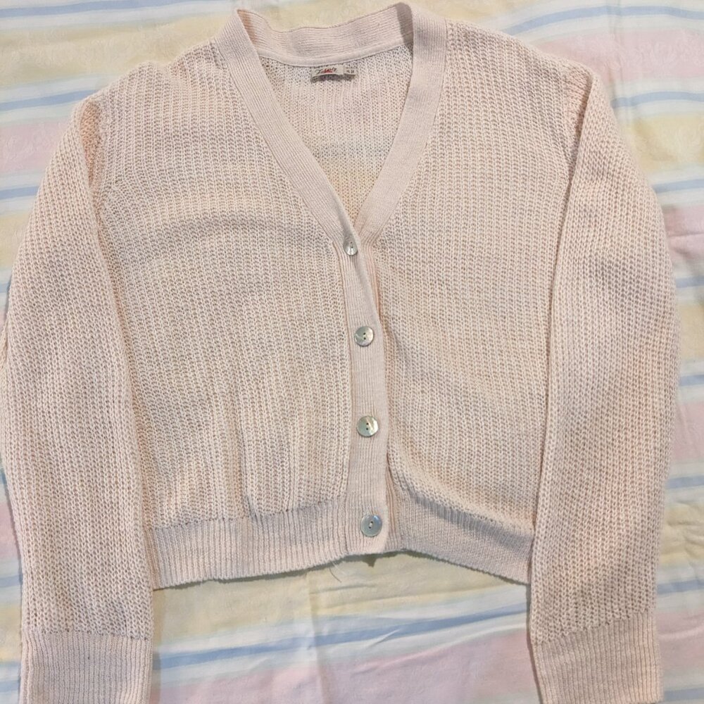 Faherty Miramar Linen Button Sweater Cardigan Size Extra Large XL